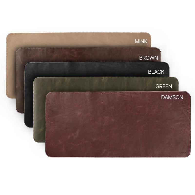 Londo Top Grain Leather Extended Mouse Pad â€“ Large Desk Mat for Office & Gaming, Smooth Writing Surface, Non-Slip Base, Durable & Stylish Workspace Accessory - Image 4